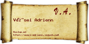 Vései Adrienn névjegykártya